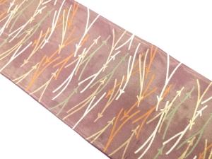 アンティーク　松葉模様織り出し袋帯（材料）